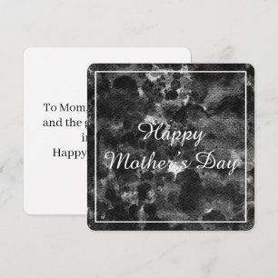 Dark Grunge Abstract Black Marble design Invitation