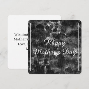 Dark Grunge Abstract Black Marble design Invitation