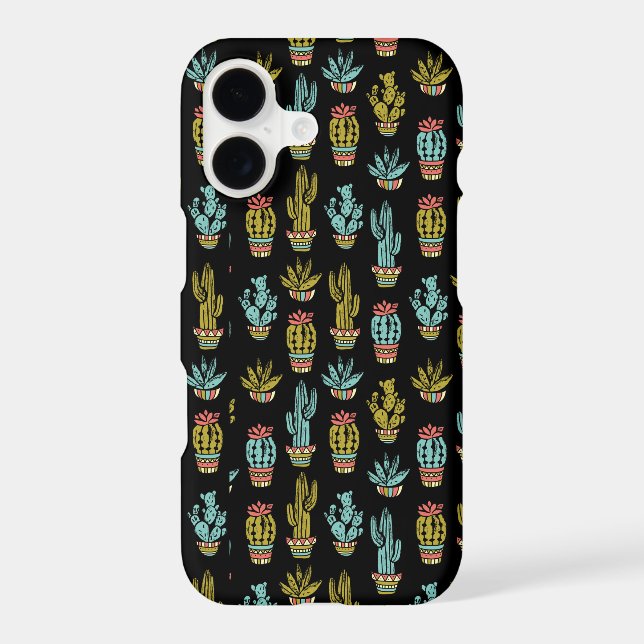 Dark Grunge Cactus Pattern (Back)