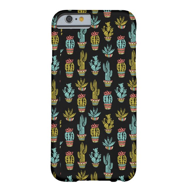 Dark Grunge Cactus Pattern Case-Mate iPhone Case (Back)