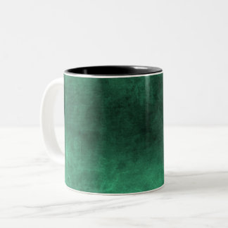 Dark Grunge - Green Two-Tone Coffee Mug