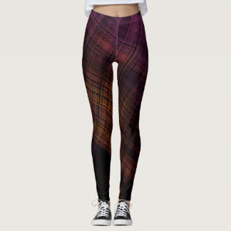 Dark Grunge Plaid Leggings