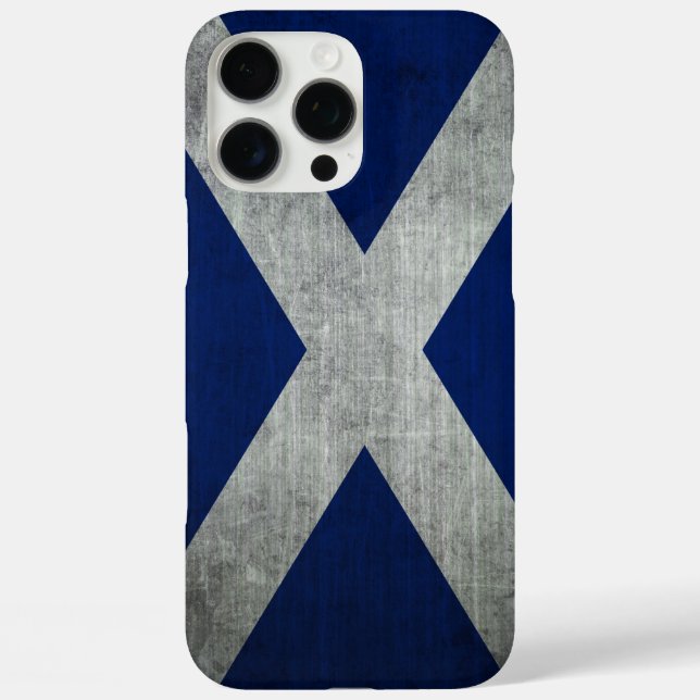 Dark Grunge Scotland Flag Case-Mate iPhone Case (Back)
