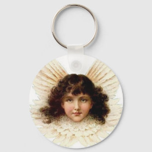 Dark-Haired Angel - Keychain