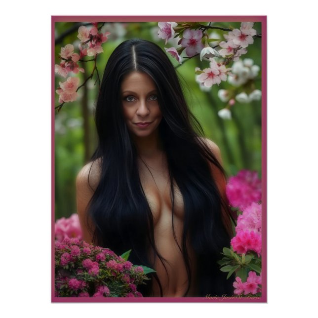 Dark Haired Beauty Poster (Front)