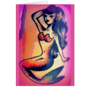 dark-haired mermaid beauty