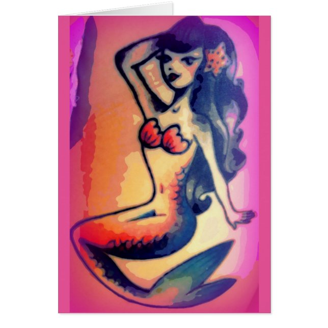 dark-haired mermaid beauty (Front)