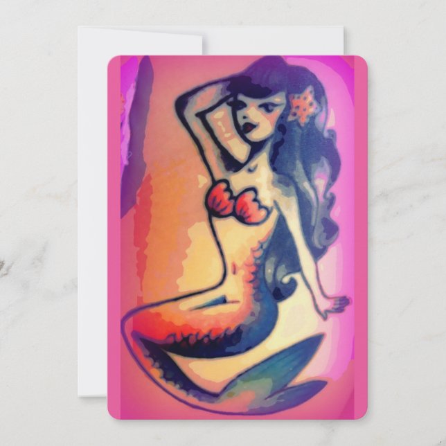 dark-haired mermaid beauty (Front)
