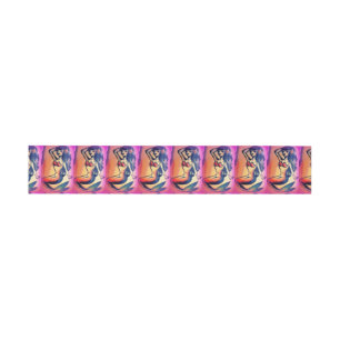 dark-haired mermaid beauty invitation belly band