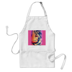 dark-haired mermaid beauty standard apron