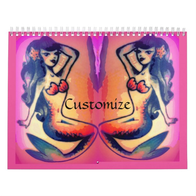 Dark-haired mermaid beauty Thunder_Cove Calendar (Cover)