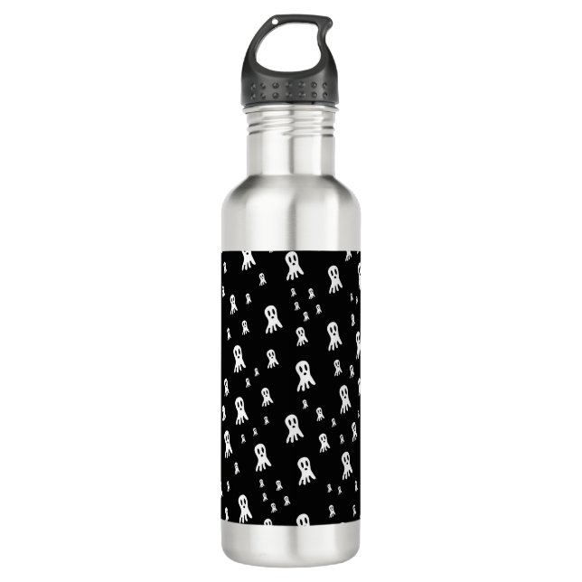 Dark Halloween Ghosts  710 Ml Water Bottle (Front)