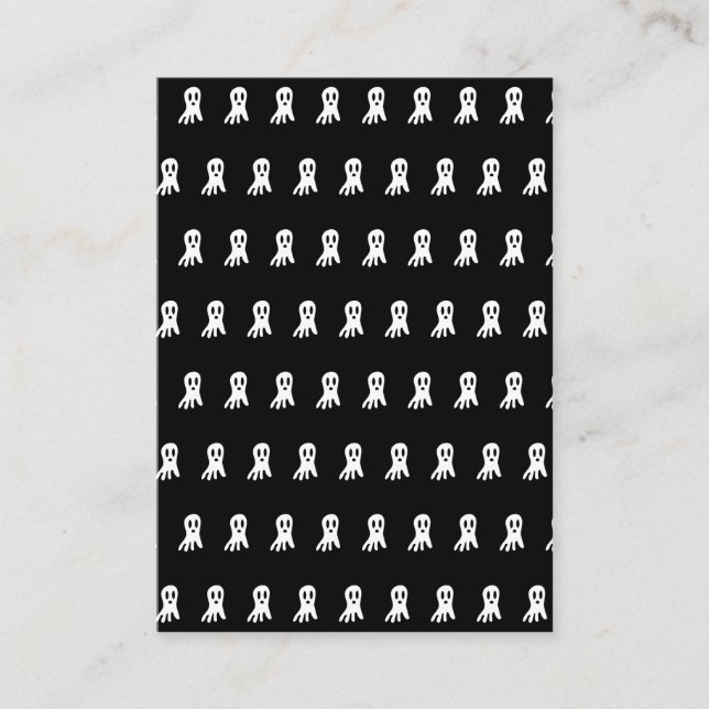 Dark Halloween Ghosts  Advice Card (Front)