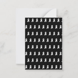 Dark Halloween Ghosts  Advice Card