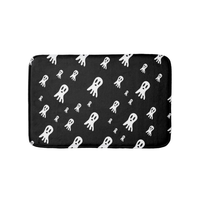Dark Halloween Ghosts  Bath Mat (Front)