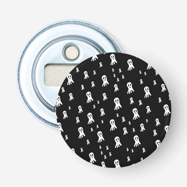 Dark Halloween Ghosts  Bottle Opener (Front)
