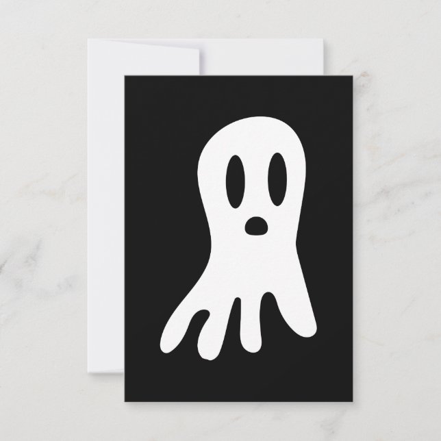 Dark Halloween Ghosts  Card (Front)
