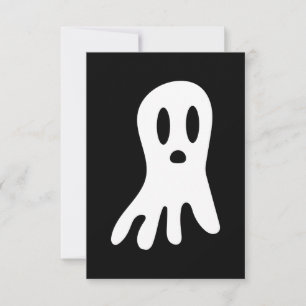 Dark Halloween Ghosts Card