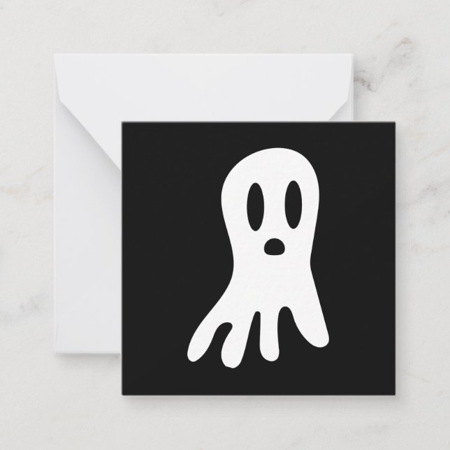 Dark Halloween Ghosts  Card (Front)