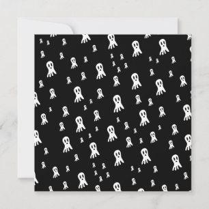 Dark Halloween Ghosts Card