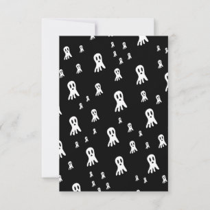 Dark Halloween Ghosts  Card