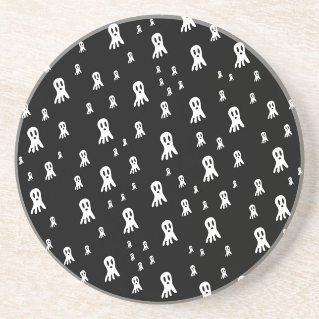 Dark Halloween Ghosts  Coaster (Front)