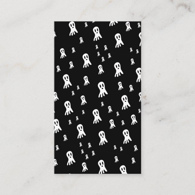 Dark Halloween Ghosts  Enclosure Card (Front)