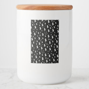 Dark Halloween Ghosts  Food Label