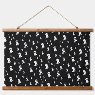 Dark Halloween Ghosts Hanging Tapestry
