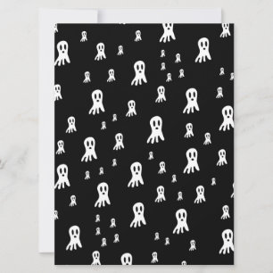 Dark Halloween Ghosts  Holiday Card