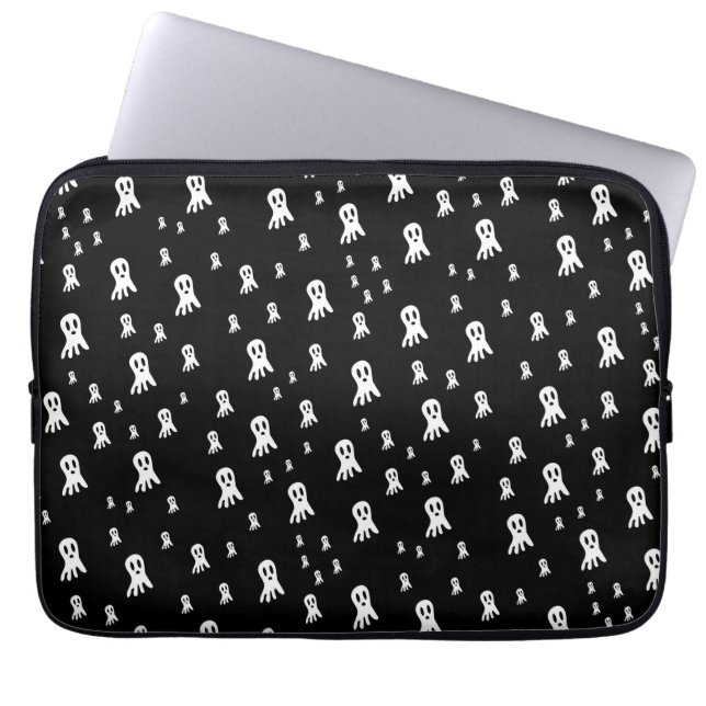 Dark Halloween Ghosts  Laptop Sleeve (Front)