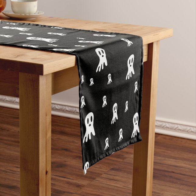 Dark Halloween Ghosts  Long Table Runner (In Situ)
