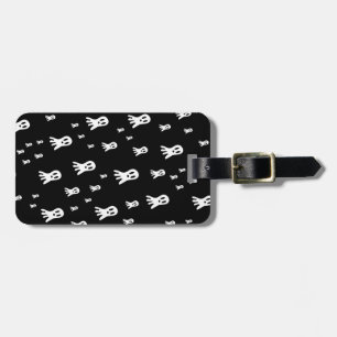 Dark Halloween Ghosts Luggage Tag
