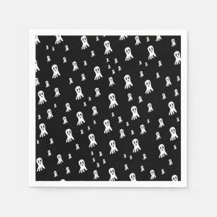 Dark Halloween Ghosts  Napkin
