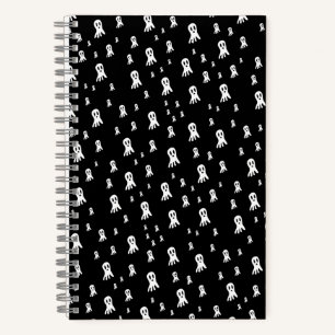 Dark Halloween Ghosts  Notebook