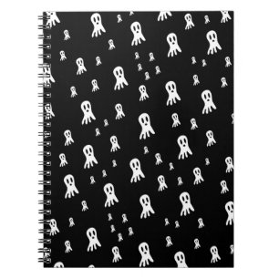 Dark Halloween Ghosts  Notebook