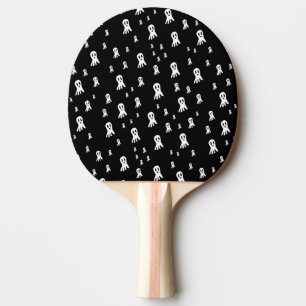 Dark Halloween Ghosts  Ping Pong Paddle