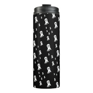 Dark Halloween Ghosts  Thermal Tumbler