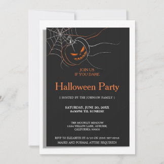 Dark Halloween Party Invitation