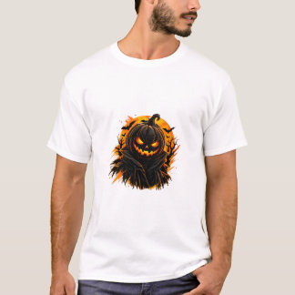 Dark Halloween Pumpkin – Gothic Jack-O-Lantern T-Shirt