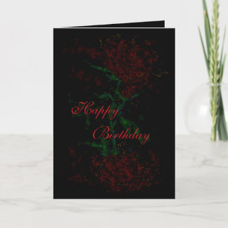 Dark Happy Birthday Card