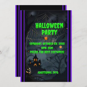 Dark Haunted Night 2 Invitation