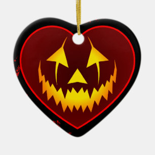 Dark Heart Jack O' Lantern Ornament