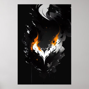 Dark heart on fire poster