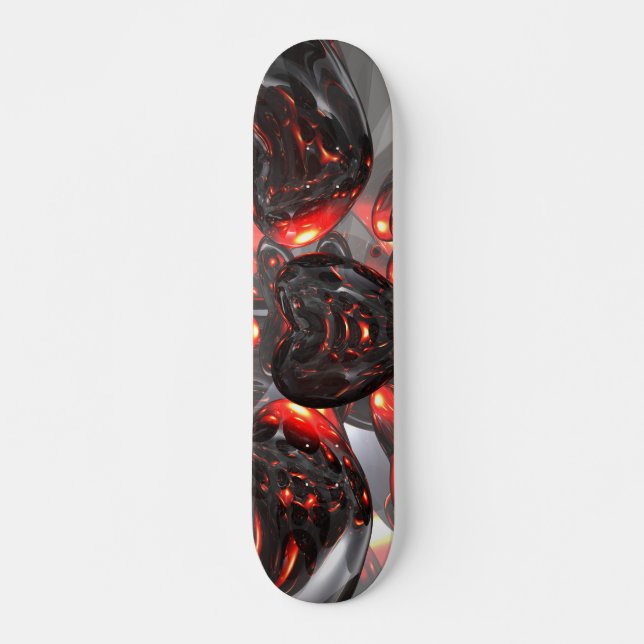 Dark Hearts Abstract Skateboard (Front)