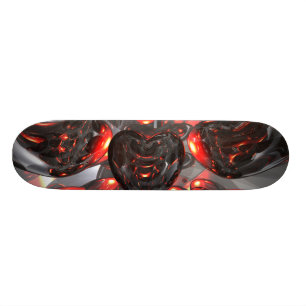 Dark Hearts Abstract Skateboard