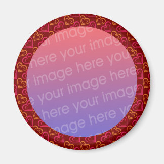 dark hearts photo frame magnet