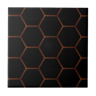 Dark hexagon tile
