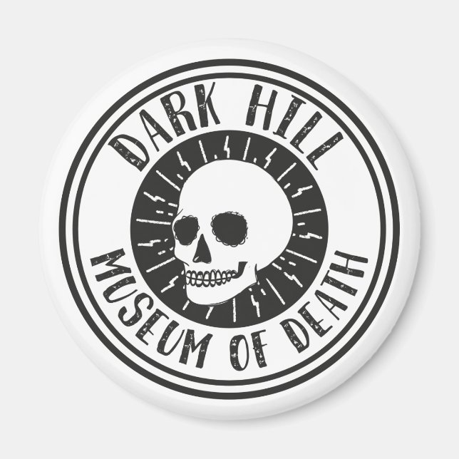Dark Hill Museum of Death Skull Magnet (Front)