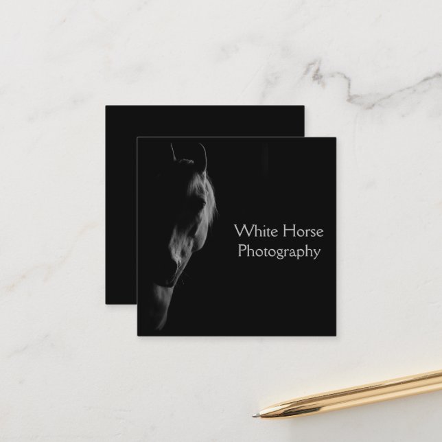 Dark Horse Personalised  Appointment Card (Front/Back In Situ)
